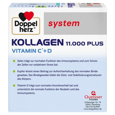 DOUBLEHERZ Collagen 11,000 Plus system ampoules