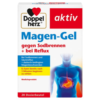 DOUBLEHERZ stomach gel against heartburn and reflux
