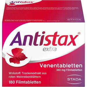 Antistax Extra Venentabletten - bei schweren & geschwollenen Beinen, nächtlichen Wadenkrämpfen, Venenschwäche