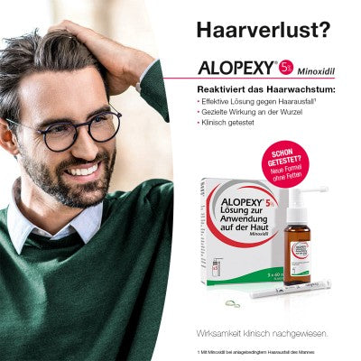 ALOPEXY® 5% Hair Growth Reactivating Solution - 3X60 ml