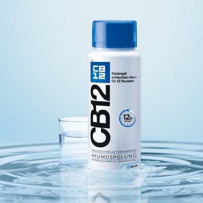 CB12 mouthwash against bad breath