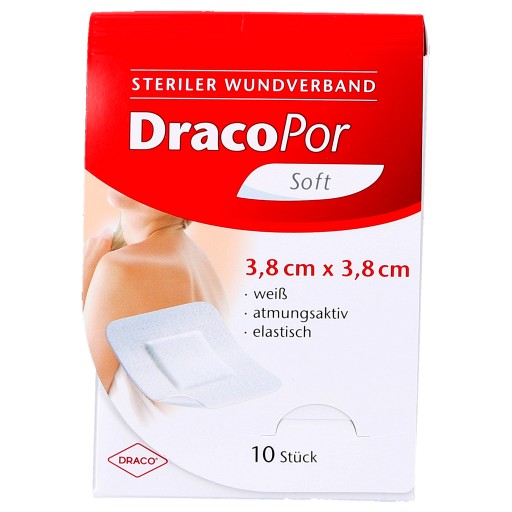 DRACOPOR wound dressing 3.8x3.8 cm sterile