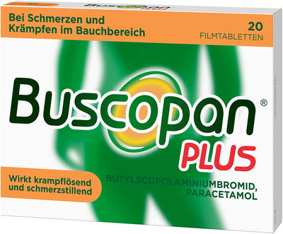 BUSCOPAN plus 10 mg/500 mg film-coated tablets for severe pain and cramps in the abdominal area