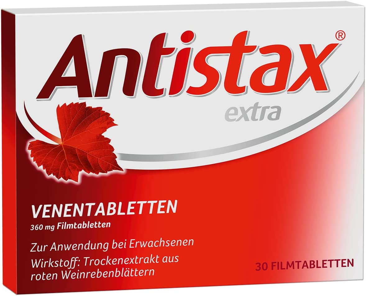 Antistax Extra vein tablets - for heavy and swollen legs, nocturnal calf cramps, venous insufficiency