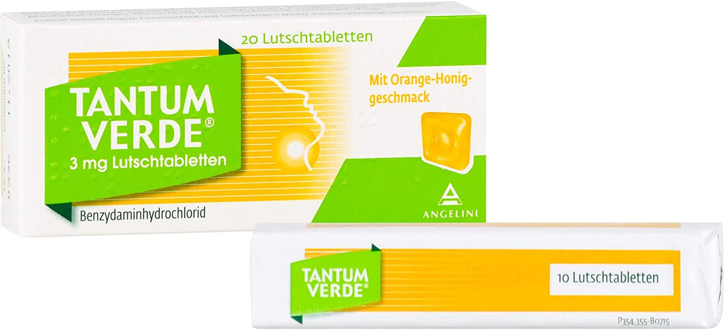 TANTUM VERDE 3 mg Lutschtabletten Orange-Honiggeschmack