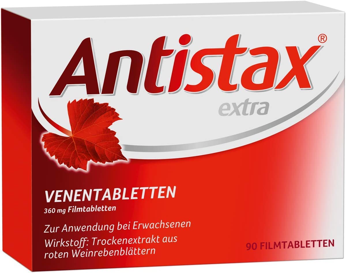 Antistax Extra vein tablets - for heavy and swollen legs, nocturnal calf cramps, venous insufficiency