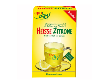 WEPA/ apoday Heisse Zitrone zuckerfrei - 10 x 10 g