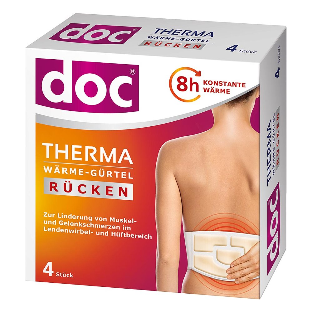 Doc Therma Wärme-Gürtel Rücken (4 Stück)