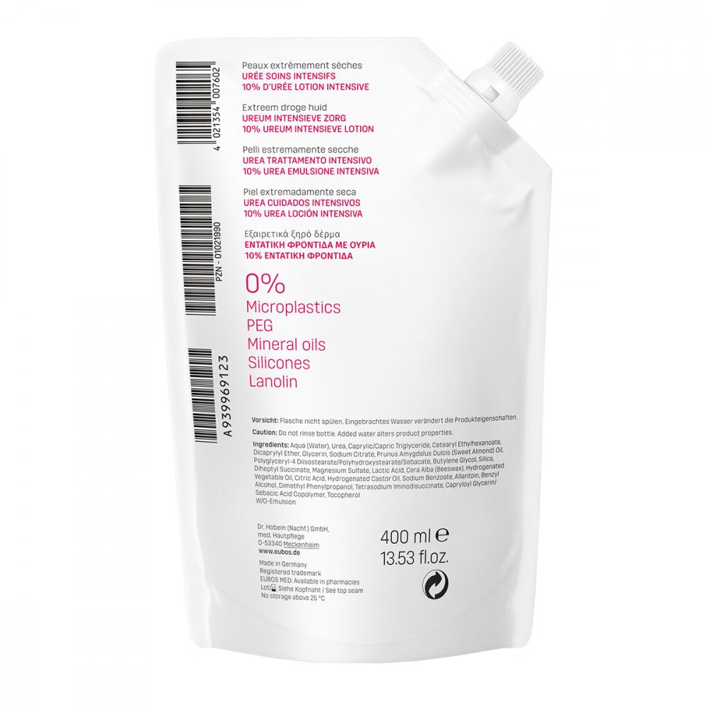 EUBOS UREA INTENSIVE CARE 10% UREA KÖRPERLOTION NACHFÜLLBEUTEL - 400ml
