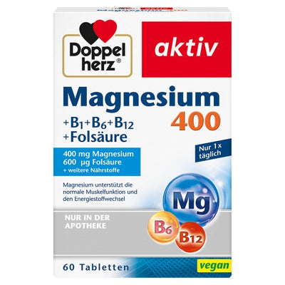 DOUBLEHERZ Magnesium 400 mg tablets