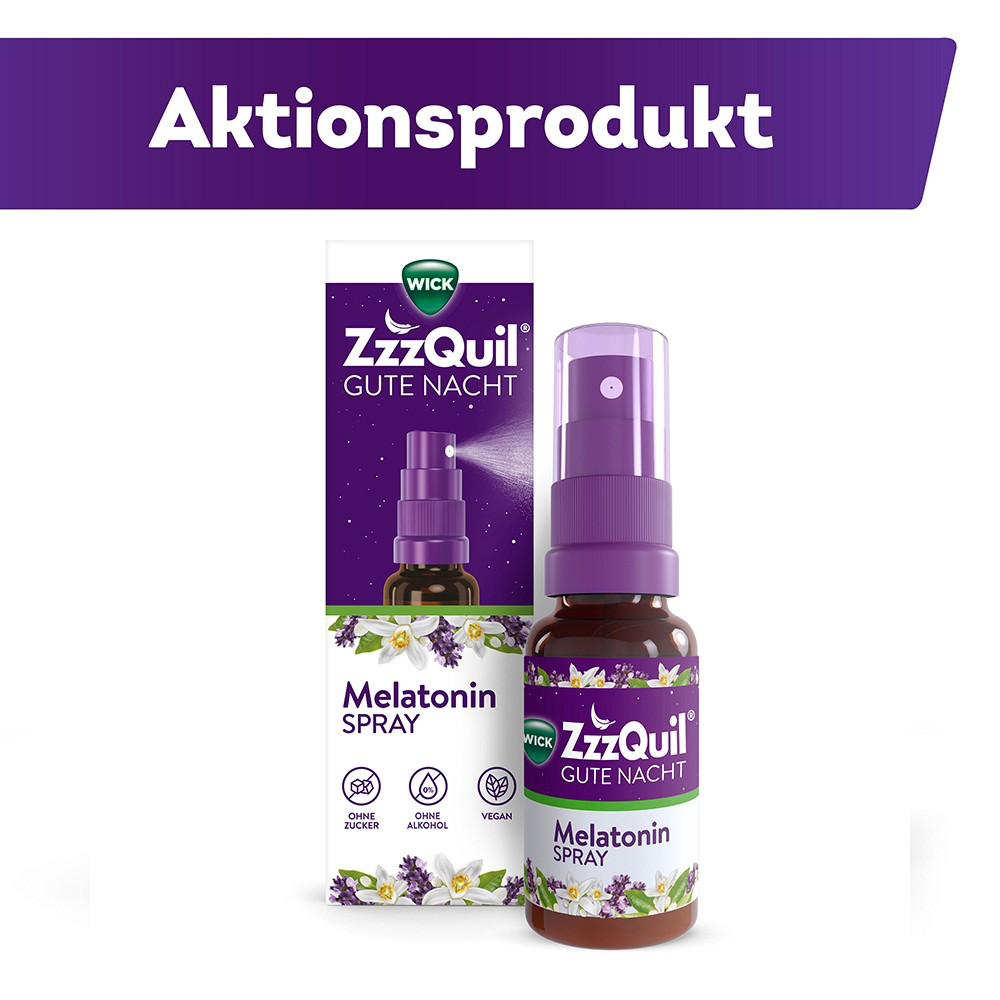 WICK ZzzQuil Gute Nacht Melatonin Spray