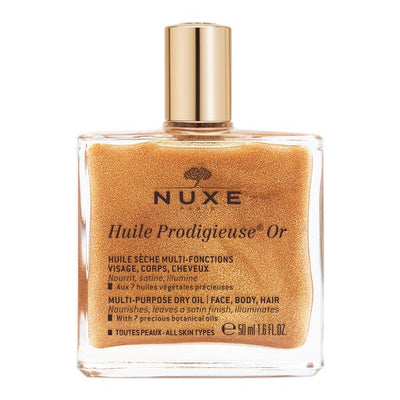 NUXE Huile Prodigieuse OR Pflegeöl mit Schimmer-Effekt für Gesicht, Körper und Haar