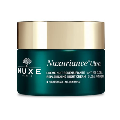 Nuxuriance® Ultra skin-densifying anti-aging night cream against wrinkles and loss of firmness in dry, sensitive, mature skin 
