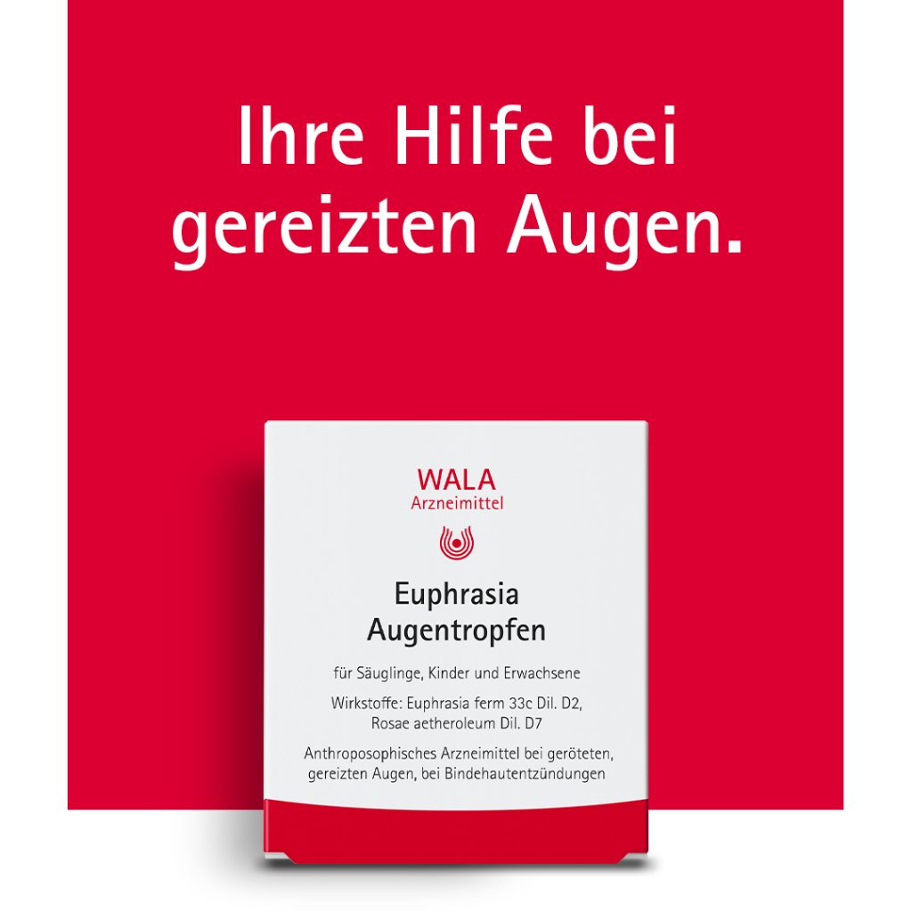 WALA Euphrasia collyre unidose en cas de yeux rouges, irrités et larmoyants  - Médicaments WALA