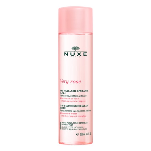 NUXE®  Very Rose Beruhigendes Mizellenwasser zur Make-up Entfernung und sanften Reinigung normaler, empfindlicher Haut