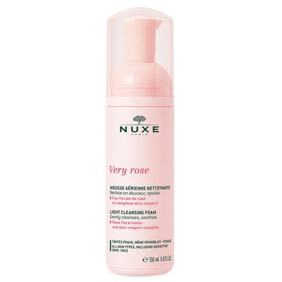 NUXE® Very Rose soothing cleansing foam for gentle facial cleansing of sensitive skin