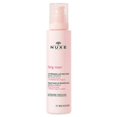 NUXE® Very Rose mild cleansing milk for gentle facial cleansing and make-up removal on the face and eye area for sensitive, dry skin
