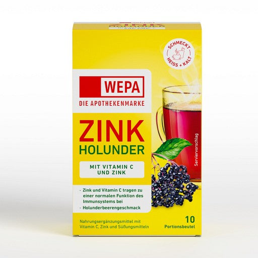 WEPA Apoday Zink-Holunder+Vitamin C Pulver (10X10 g)