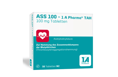 ASS 100 1A Pharma TAH tablets - blood thinner