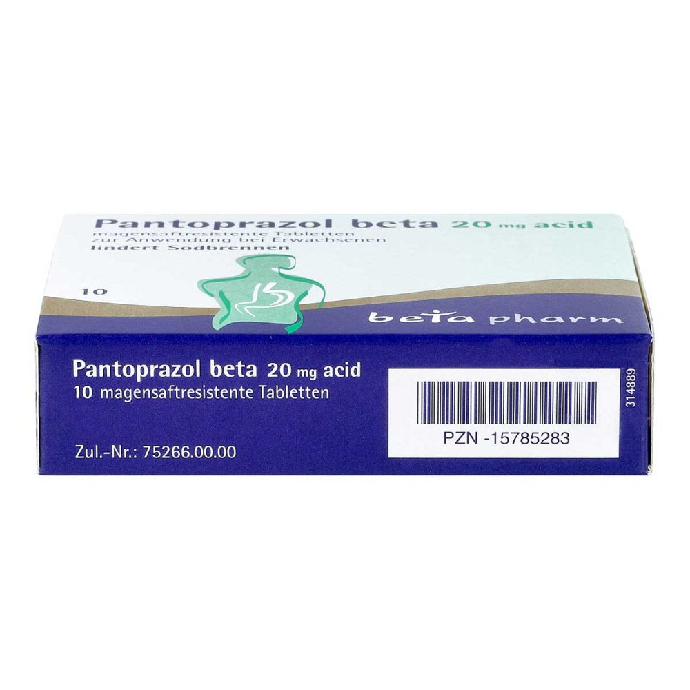 Pantoprazol beta 20 mg acid magensaftresistent Tabletten