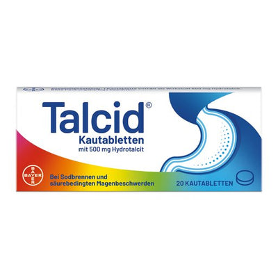 Talcid® Kautabletten gegen Sodbrennen und säurebedingten Magenbeschwerden
