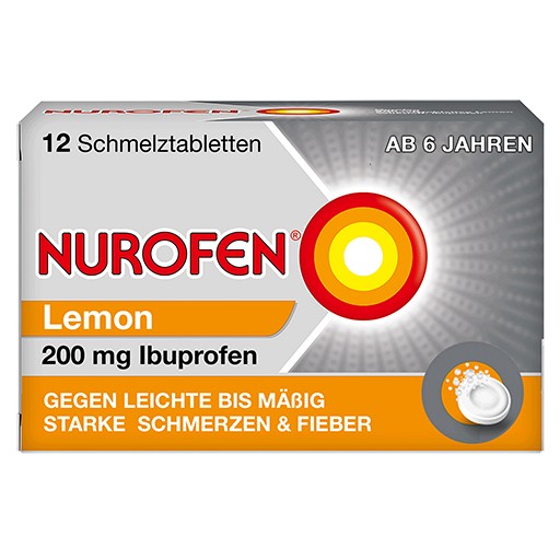 NUROFEN Schmelztabletten Lemon bei Kopfschmerzen 200mg