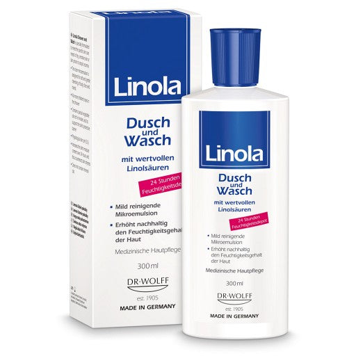 Linola shower and wash: shower gel for dry skin or skin prone to neurodermatitis