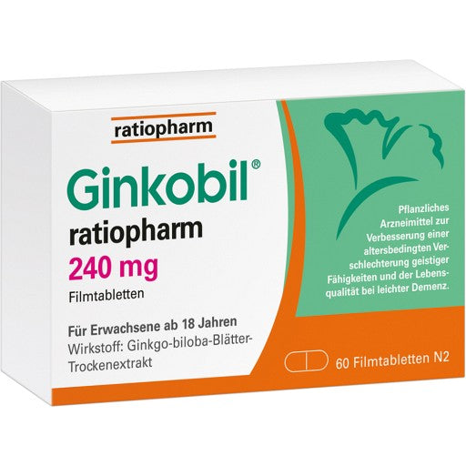 Ginkobil ratiopharm 240mg - for memory problems