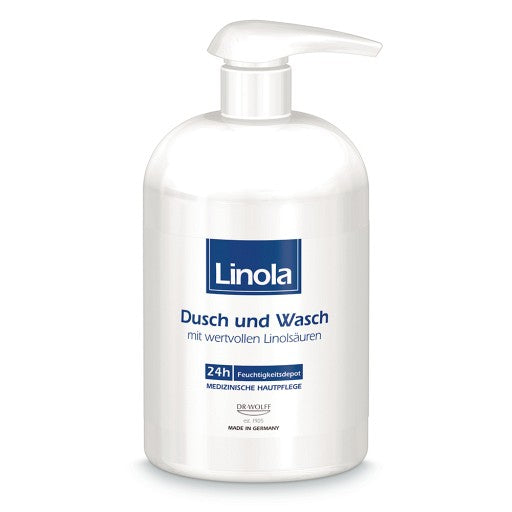 Linola Dusch und Wasch: Duschgel für trockene oder zu Neurodermitis neigende Haut