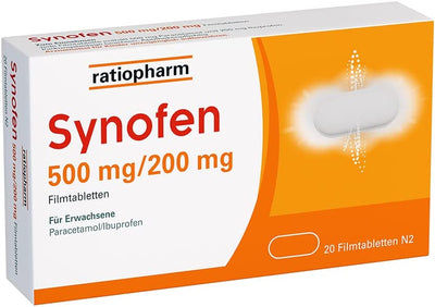 Synofen - with ibuprofen and paracetamol 500 mg/200 mg film-coated tablets