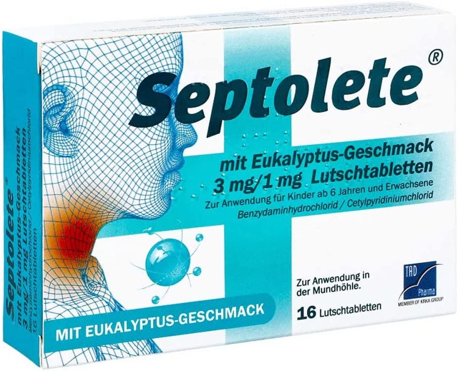 Septolete® mit Eukalyptus-Geschmack Lutschtablette