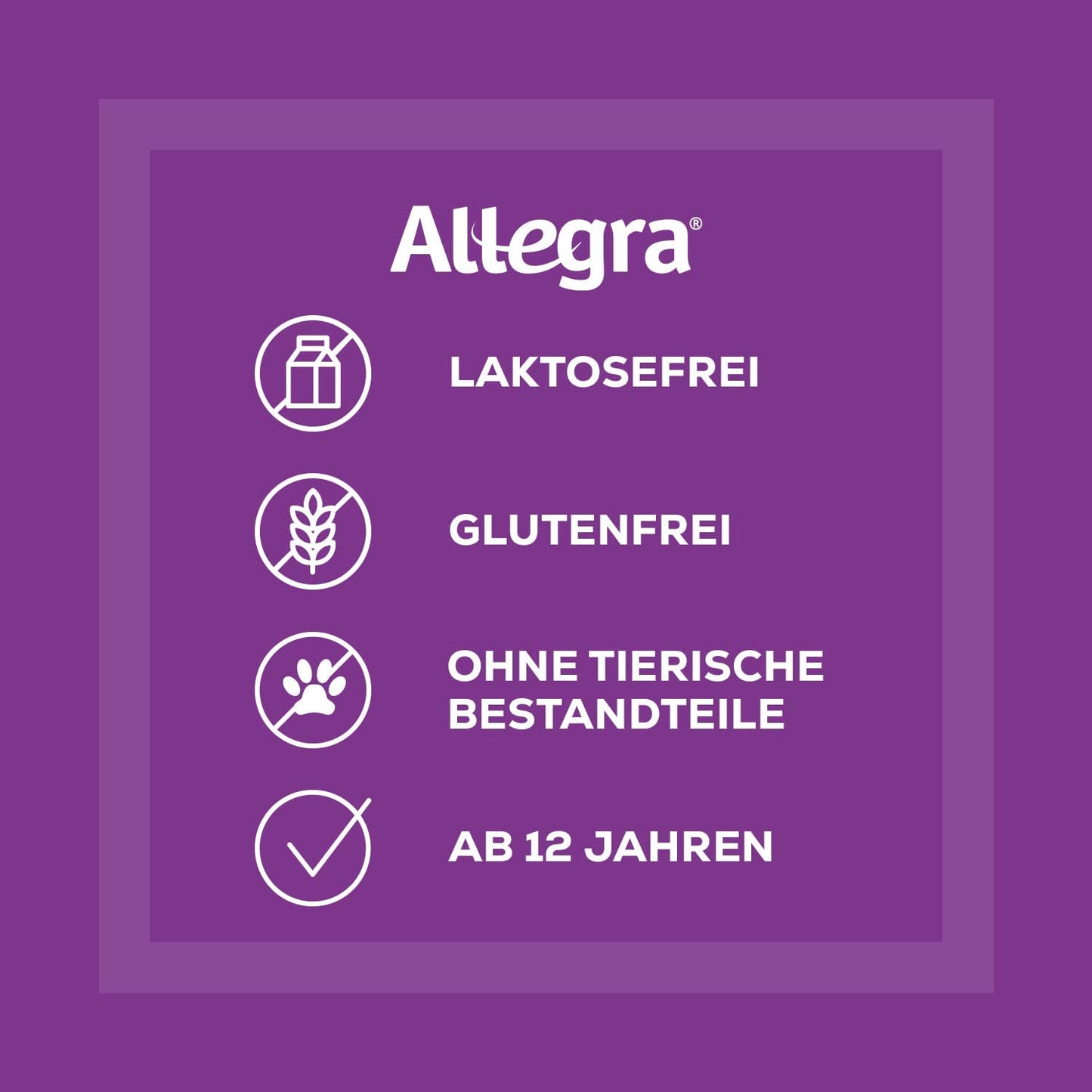 ALLEGRA 20mg Allergietabletten - lindert wirksam allergisch bedingte Symptome wie Niesen, tränende Augen sowie Juckreiz, Rötung und Quaddelbildung