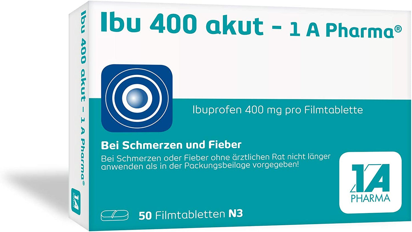 IBU 400 akut 1A Pharma Filmtabletten - zur Behandlung von Entzündungen, Schmerzen und Fieber