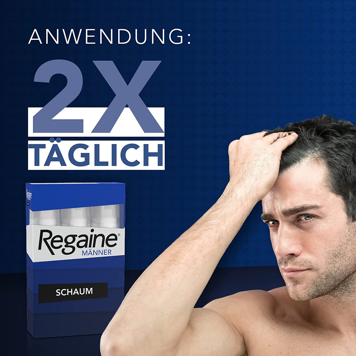 REGAINE Männer Schaum: 3-Monatspackung mit 50 mg/g Minoxidil 3 x 60 g