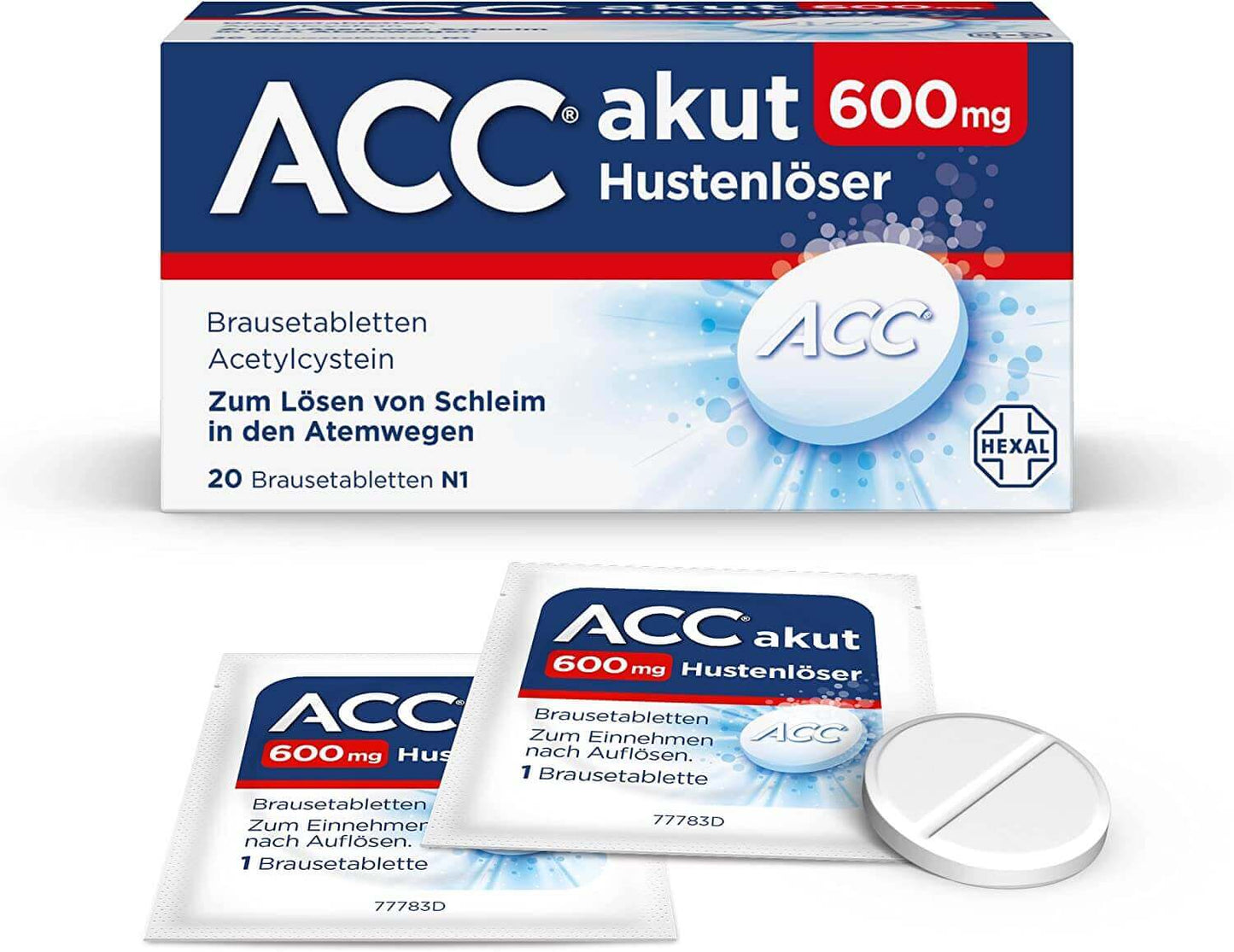 ACC acute 600 effervescent tablets - loosens mucus and makes coughing up easier