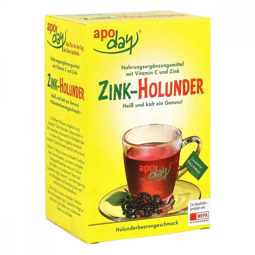 WEPA Apoday Zink-Holunder+Vitamin C Pulver (10X10 g)