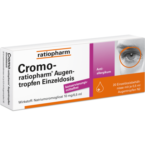 Cromo ratiopharm Augentropfen Einzeldosis - 20 x 0,5 ml