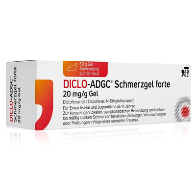 DICLO Schmerzgel forte - Zur kurzzeitigen lokalen, symptomatischen Behandlung von leichten bis mäßig starken Schmerzen bei akuten Zerrungen, Verstauchungen oder Prellungen
