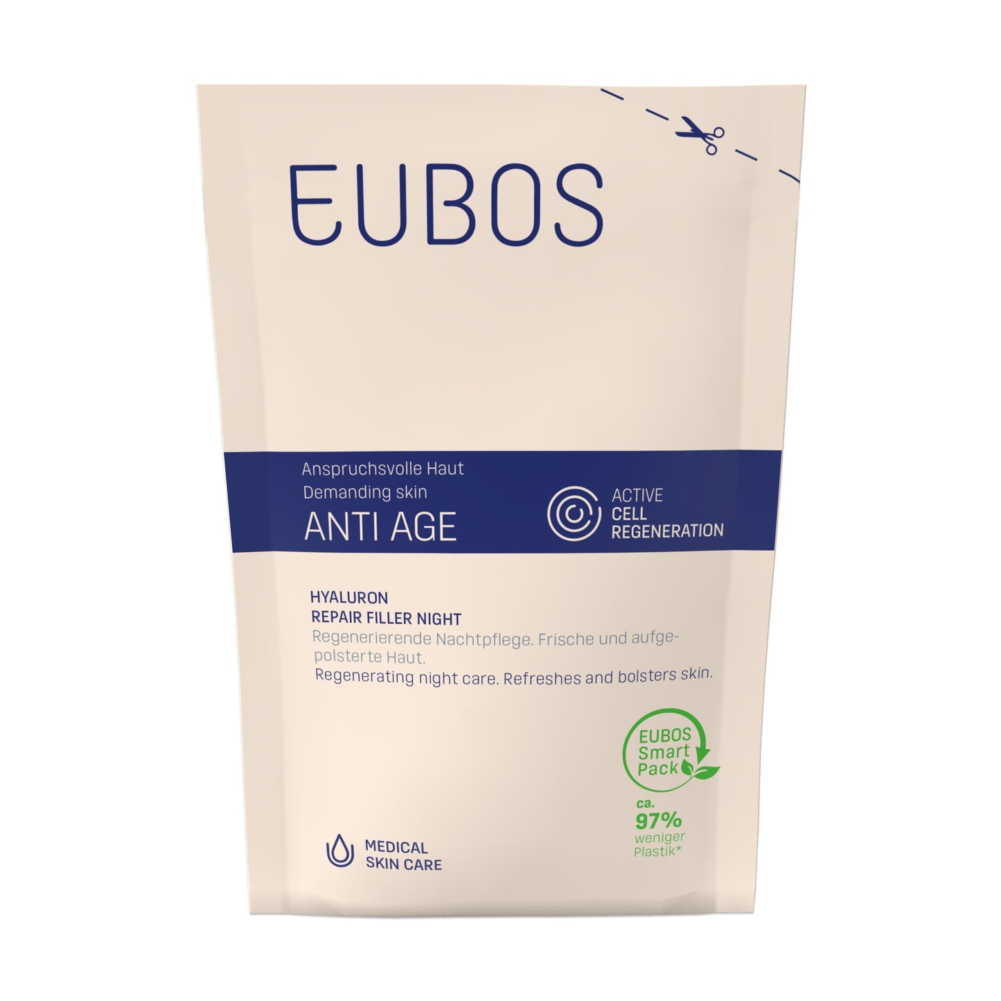 EUBOS ANTI AGE HYALURON REPAIR FILLER NIGHT NACHFÜLLBEUTEL - 50ml