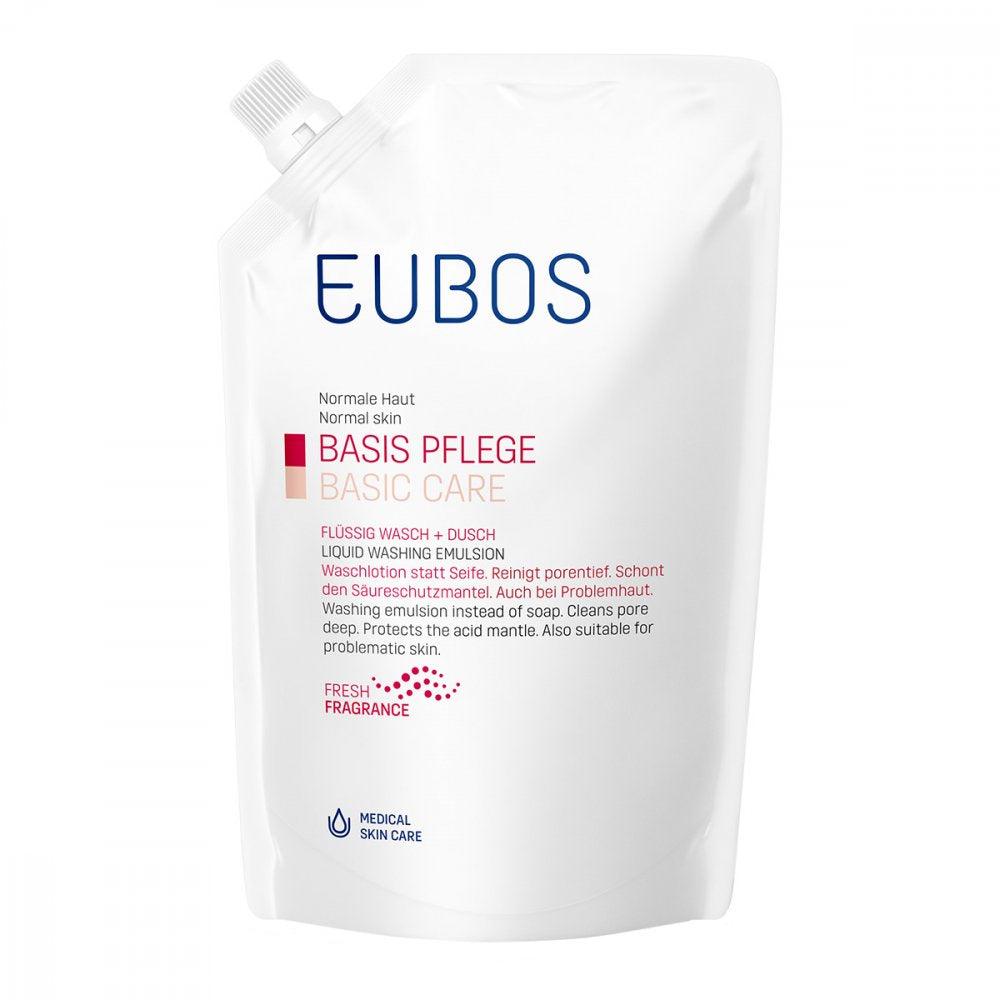 EUBOS BASE CARE LIQUID WASH + SHOWER REFILL BAG - Fresh scent - 400ml 