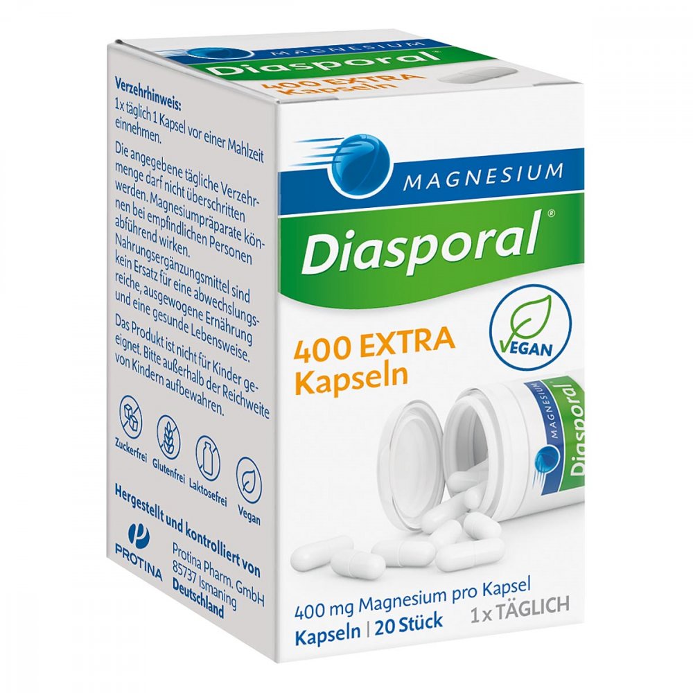 MAGNESIUM DIASPORAL 400 Extra Capsules