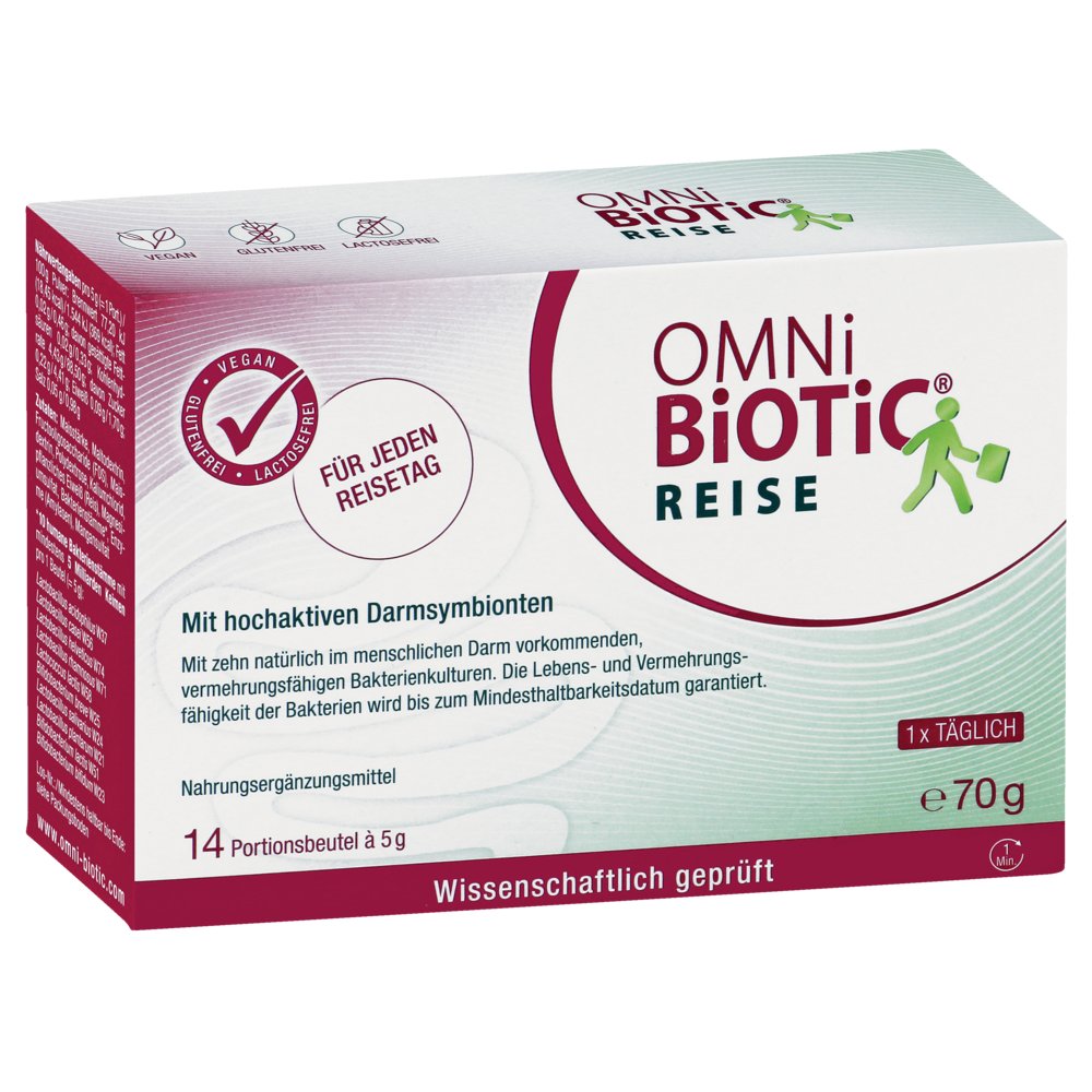 OMNi-BiOTiC® REISE - Unterstützen Sie Ihre Verdauung auch unterwegs mit speziellen Reiseprobiotika